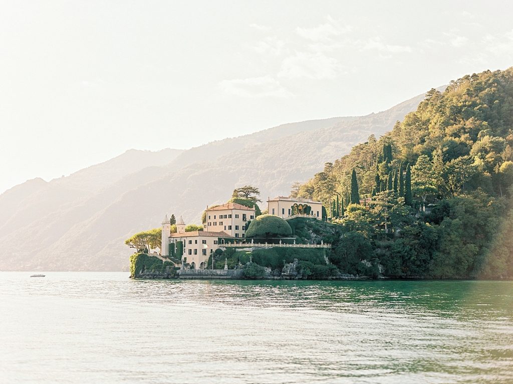 Film fine art photography of Lake Como at Villa Balbianello on Contax 645